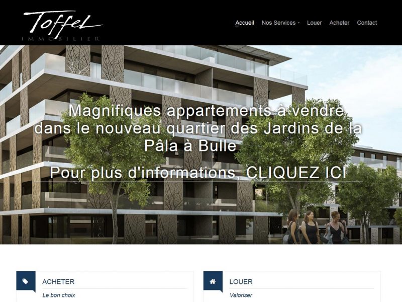 THALES IT - Réalisation sites Internet - Toffel Immobilier SA
