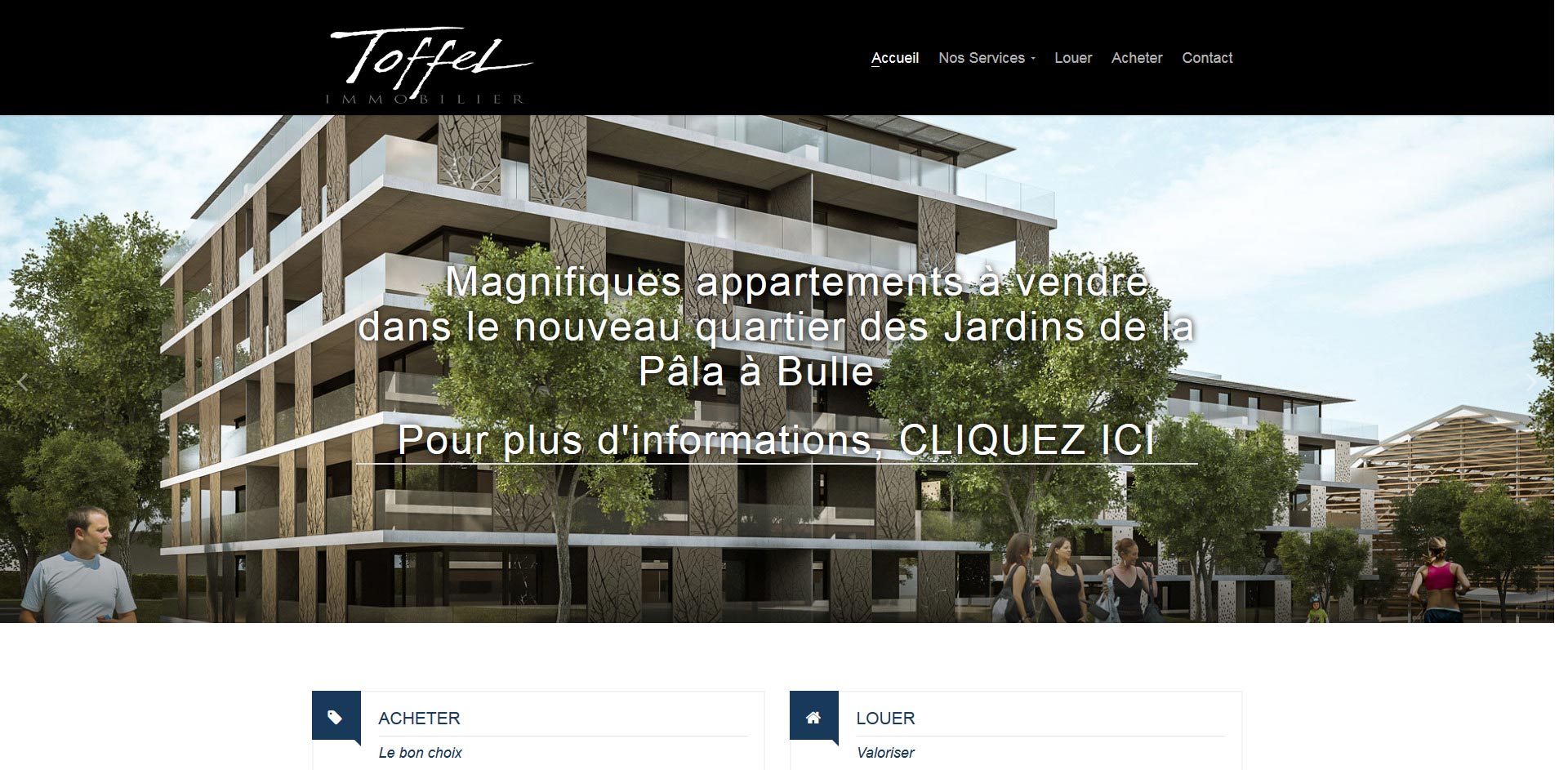 THALES IT - Réalisation sites Internet - Toffel Immobilier SA