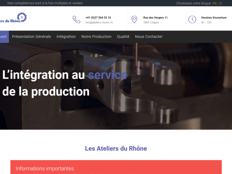 THALES IT - Réalisation sites Internet - Agence WEB - Ateliers du Rhône